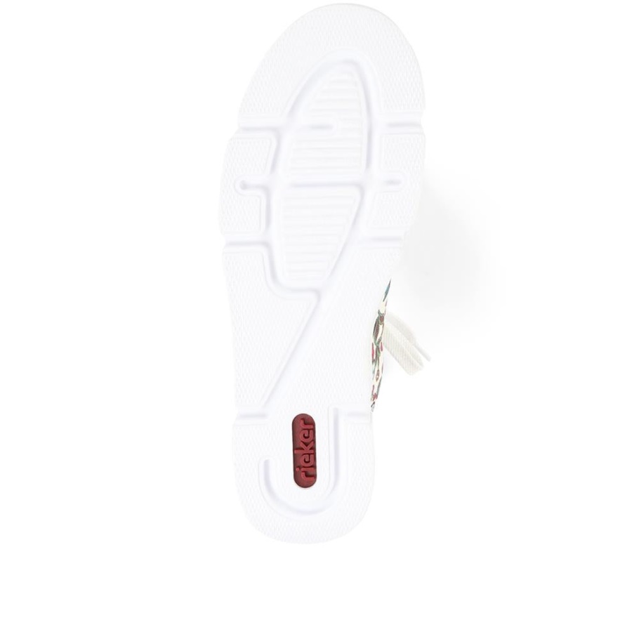 Rieker Florale Klobige Plateau-Sneaker