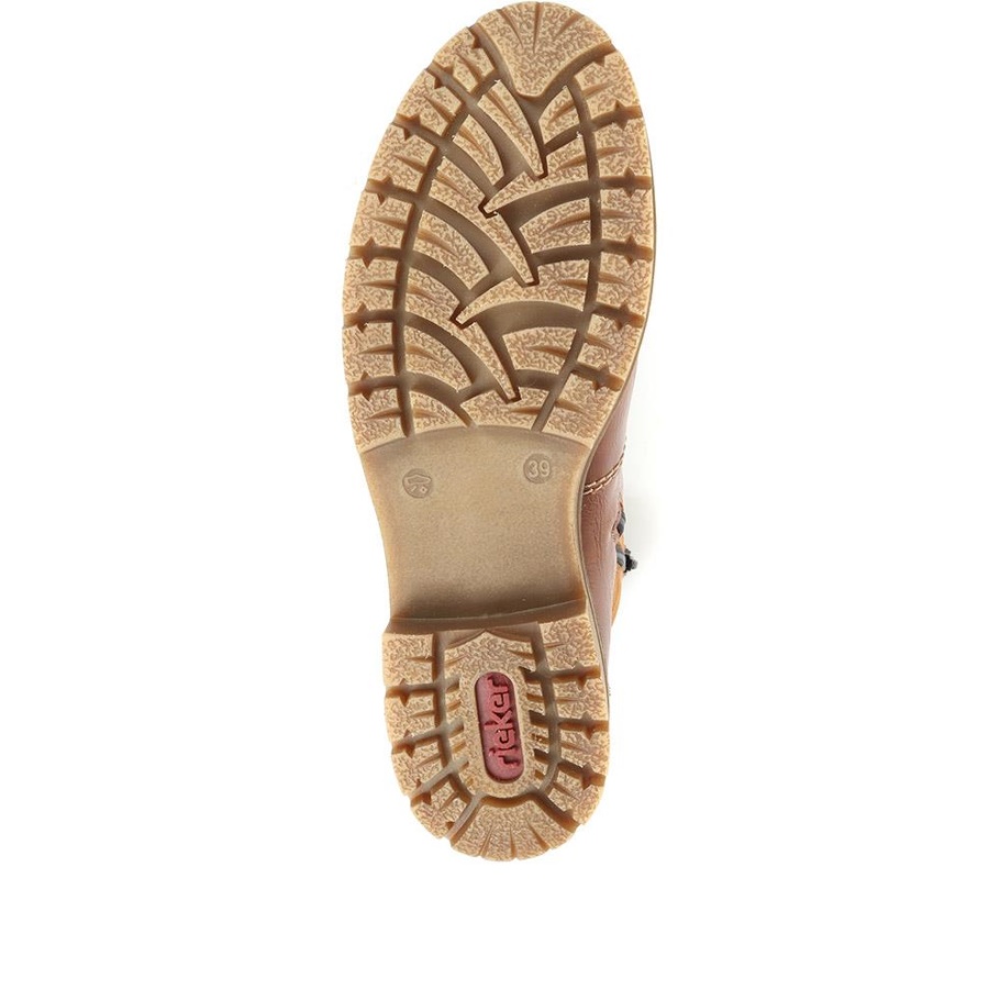 Rieker Schnürstiefel Braun