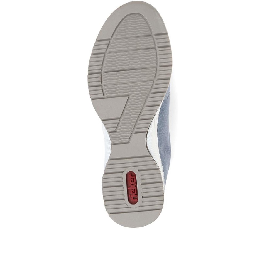 Rieker Keilsneaker Aus Leder Blau