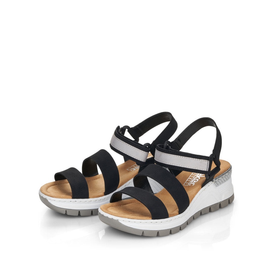 Rieker 66402 Rosa Schwarz