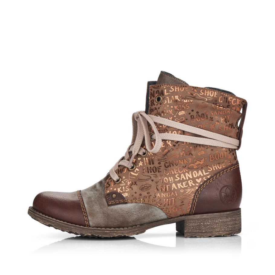 Rieker 70822 Payton Weinbrand