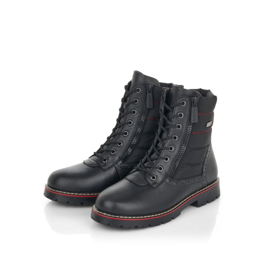 Rieker Schwarz D9374 Eckig