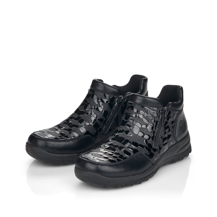 Rieker Schwarz L7182 Eiche